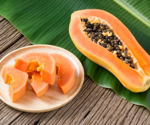 vitamin e in papaya